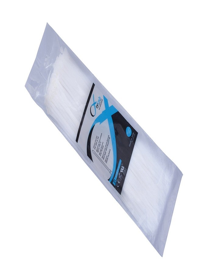 Tycab Nylon Cable Ties 300 mm (White, 12 Inch) - Pack of 100 - Image 1
